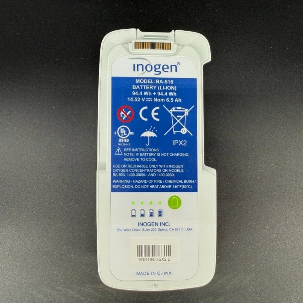 Used Inogen G5 Rove 6 OxyGo NEXT BA-516 16-Cell Battery 14.4V 6.5Ah Replacement